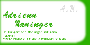 adrienn maninger business card